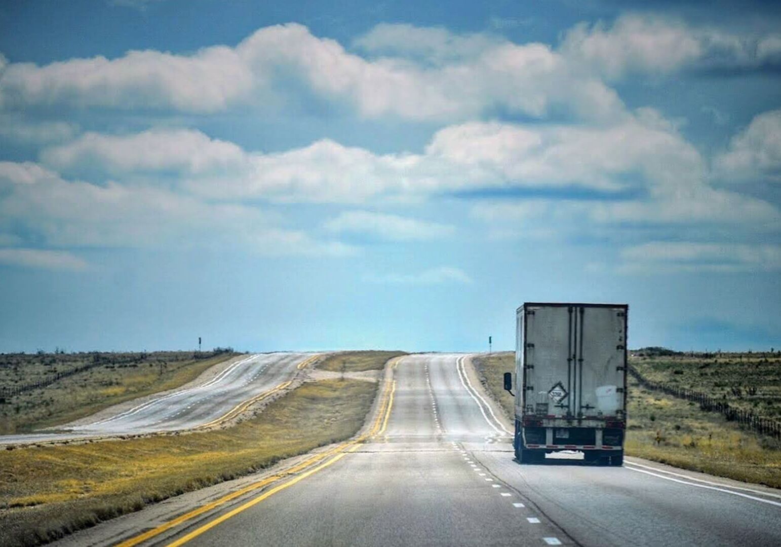 truck on the highway